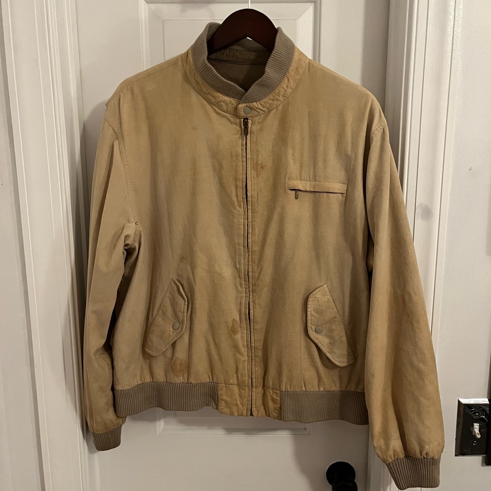 Vintage JCPenney The Fox Collection Reversible Bomber‎ Jacket